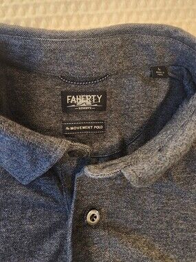 Men's Faherty "The Movement Polo" Size Large